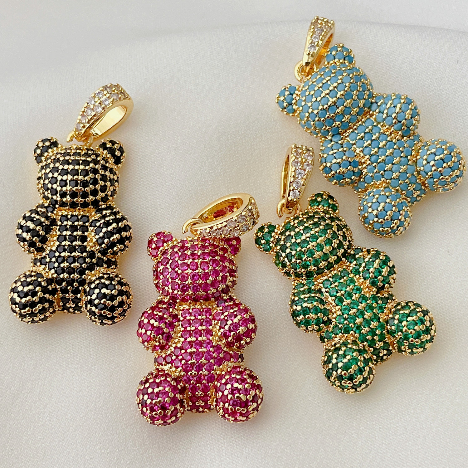 Colorful Big Bear Pendant