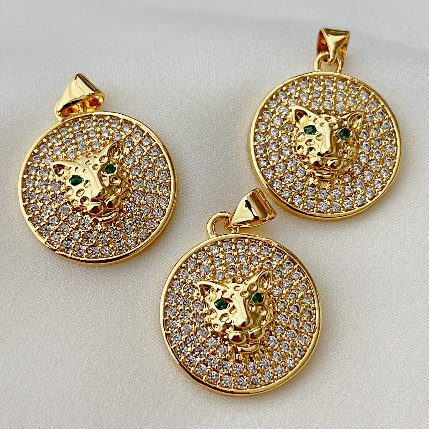 Round Leopard Charm
