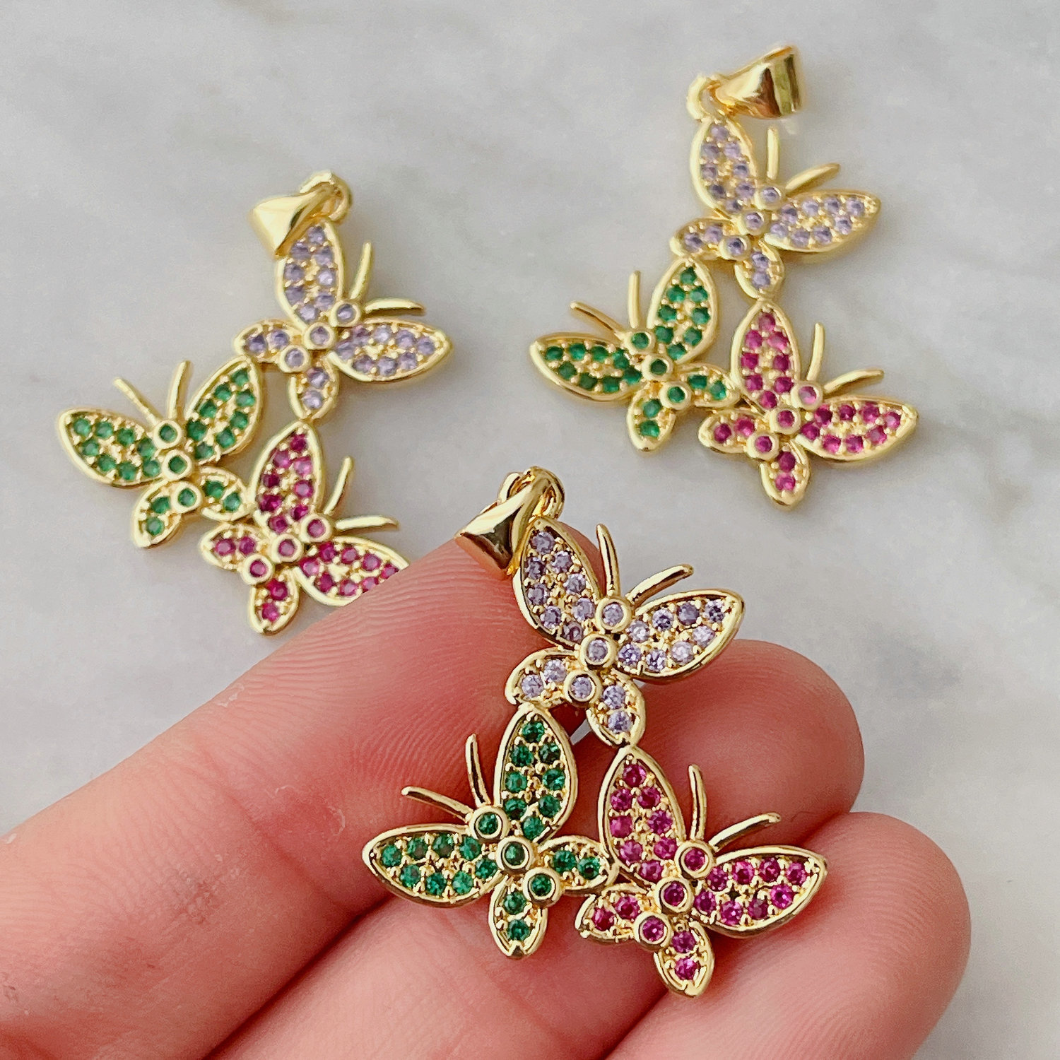Colorful Butterfly Charm