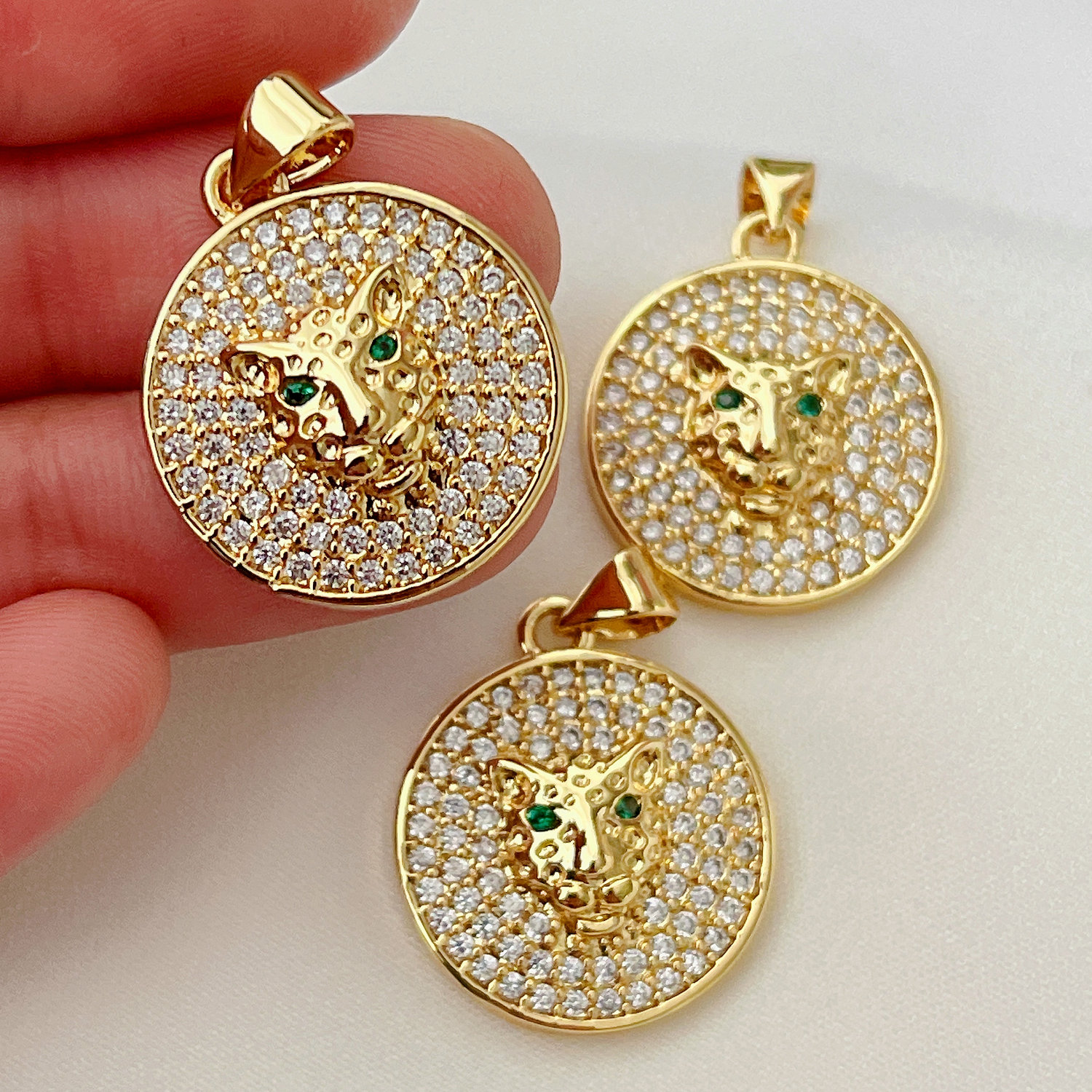 Round Leopard Charm