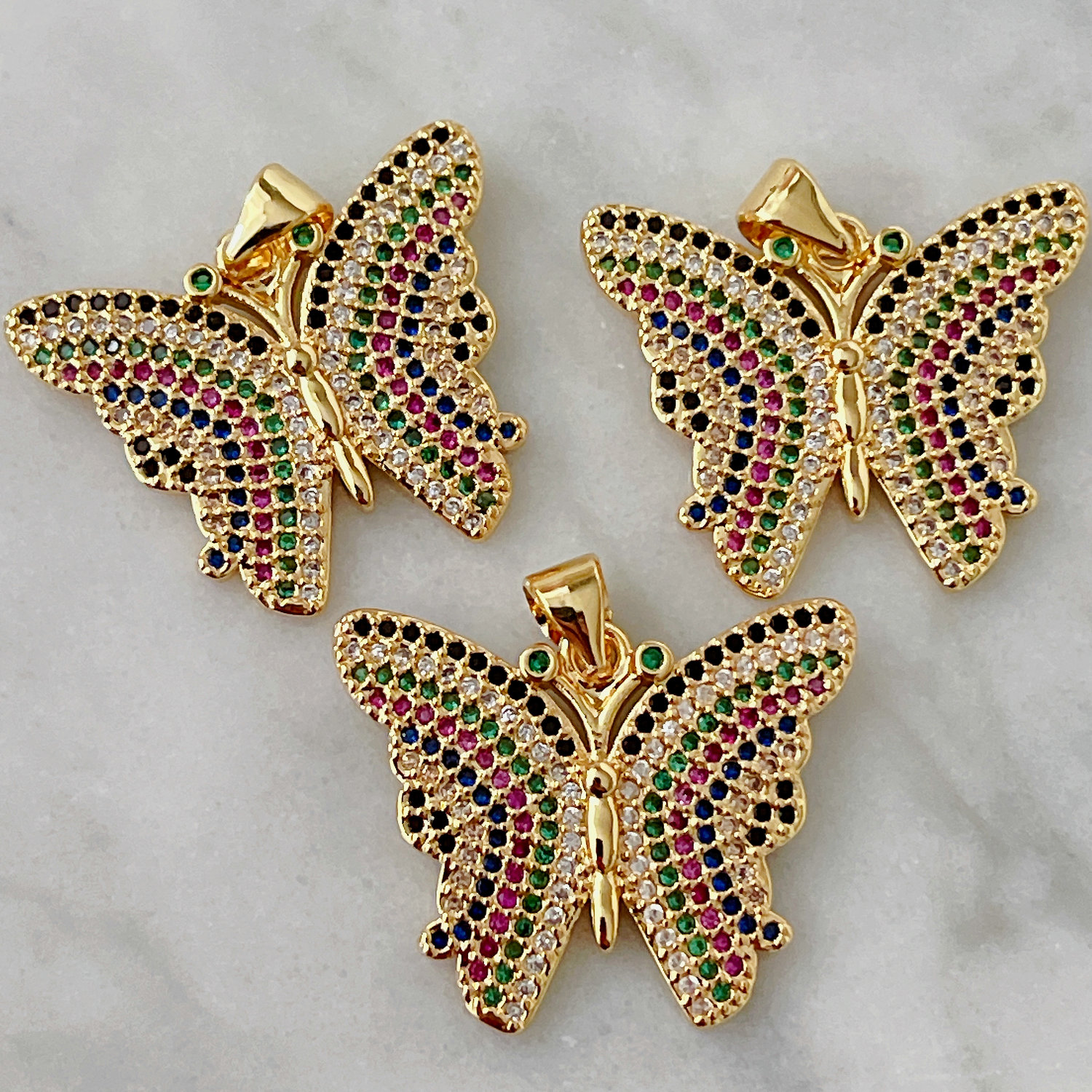 Colorful Butterfly Pendant