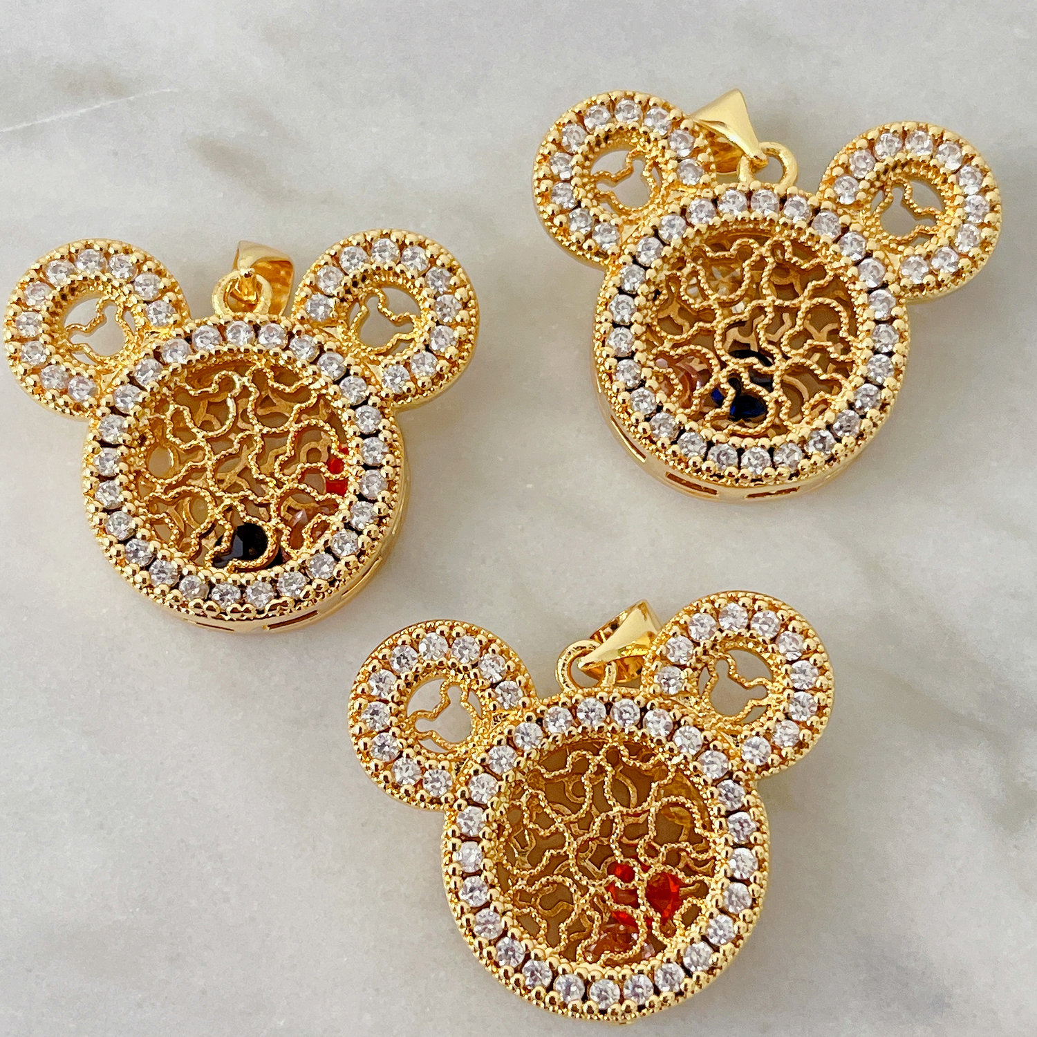 Golden Mickey Mouse Charm