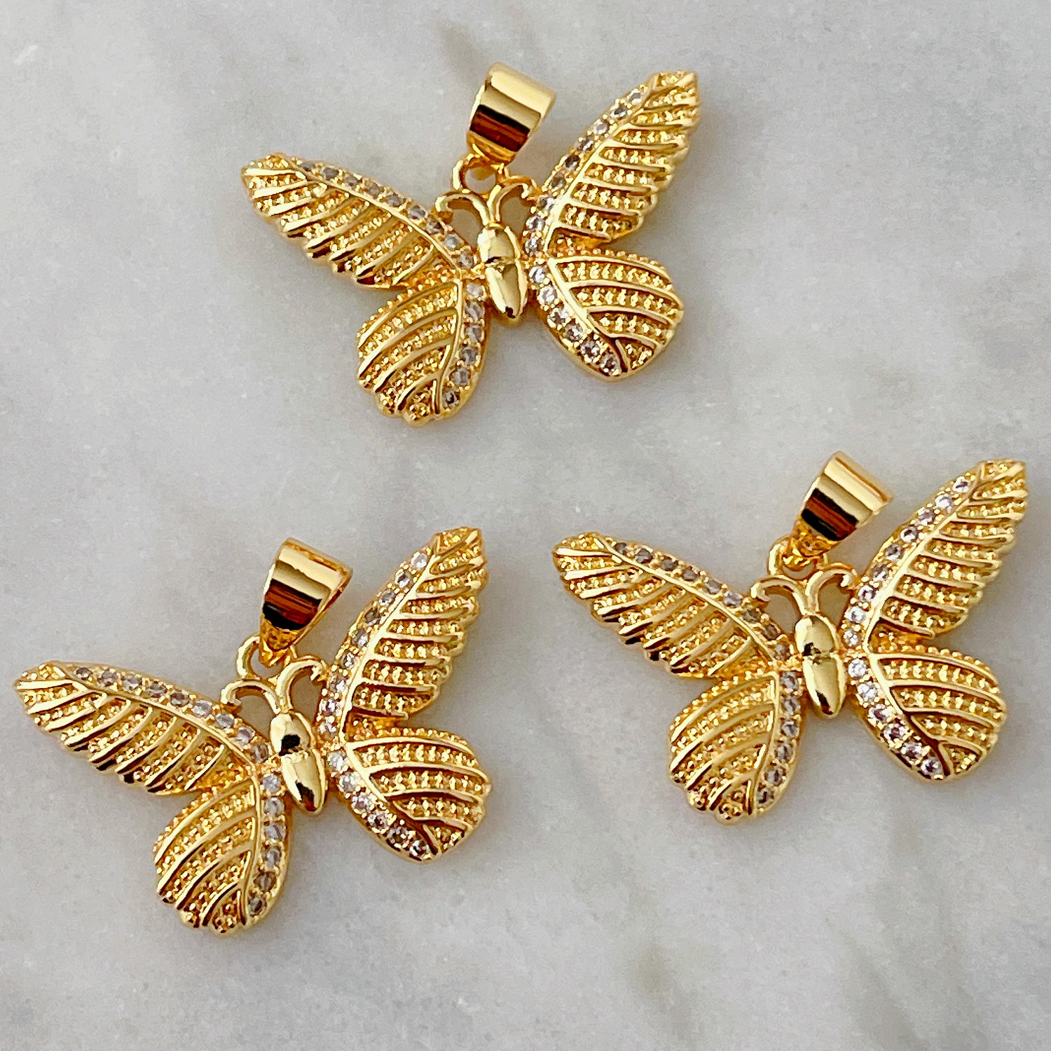 Gold Butterfly Charm