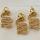 Green Eye Snake Pendant