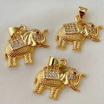 Pave Elephant Charm