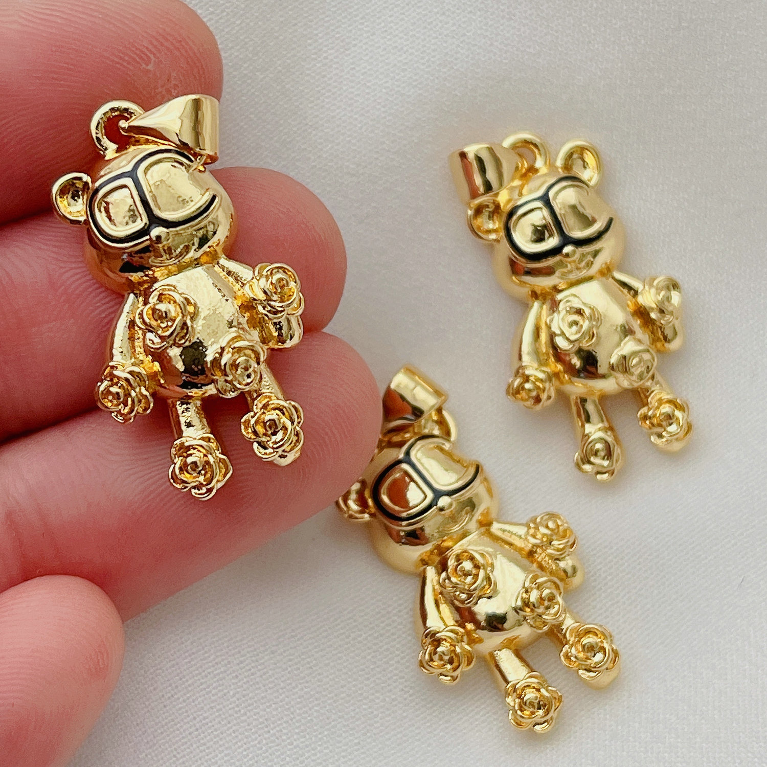 Metal Bear Charm