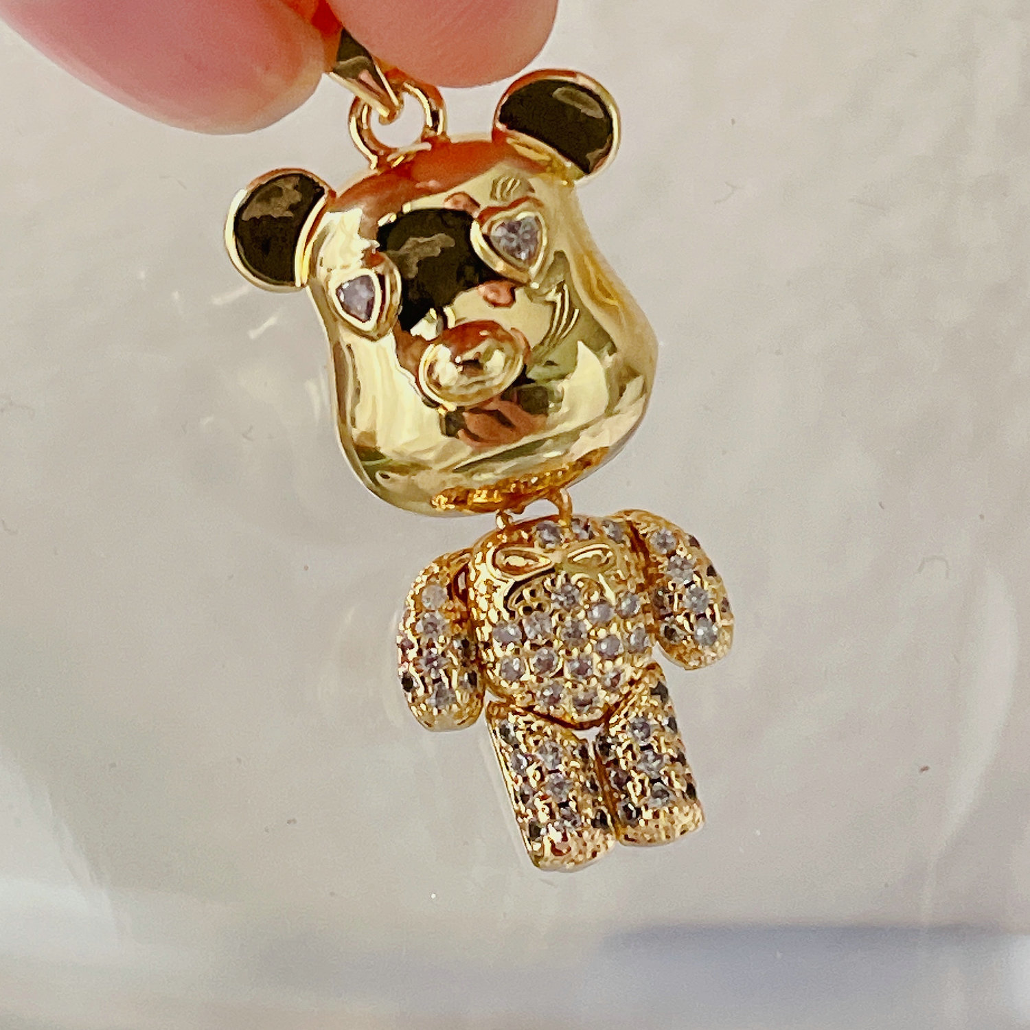 Pave Bear Charm