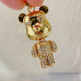 Pave Bear Charm