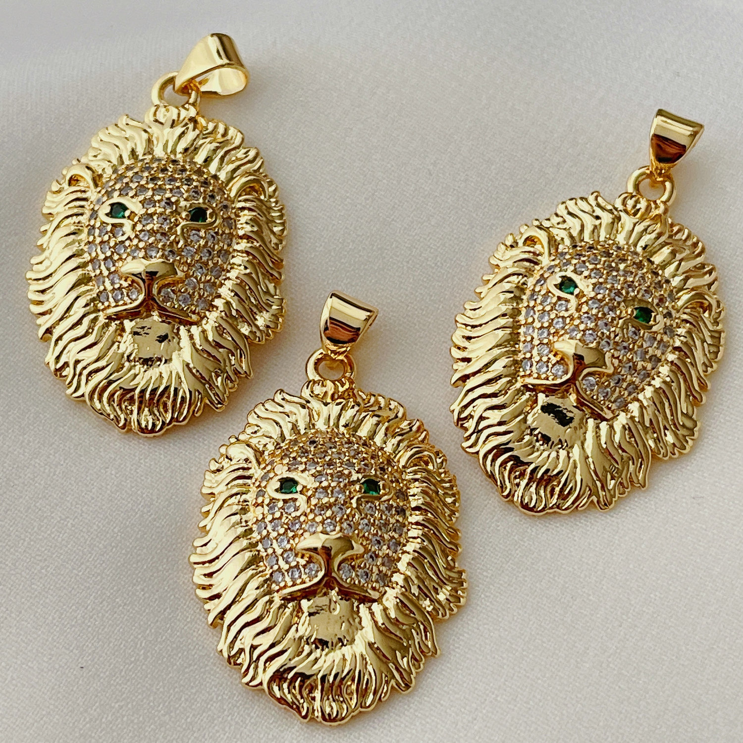 Pave Lion Charm