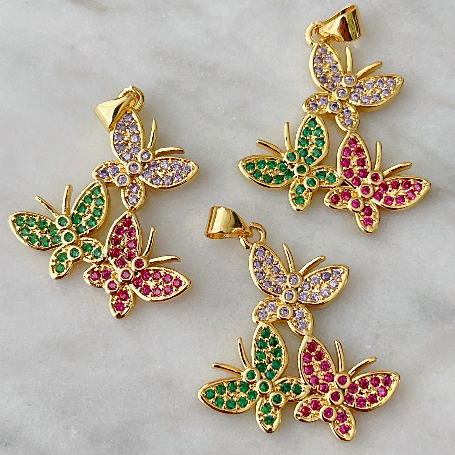 Colorful Butterfly Charm
