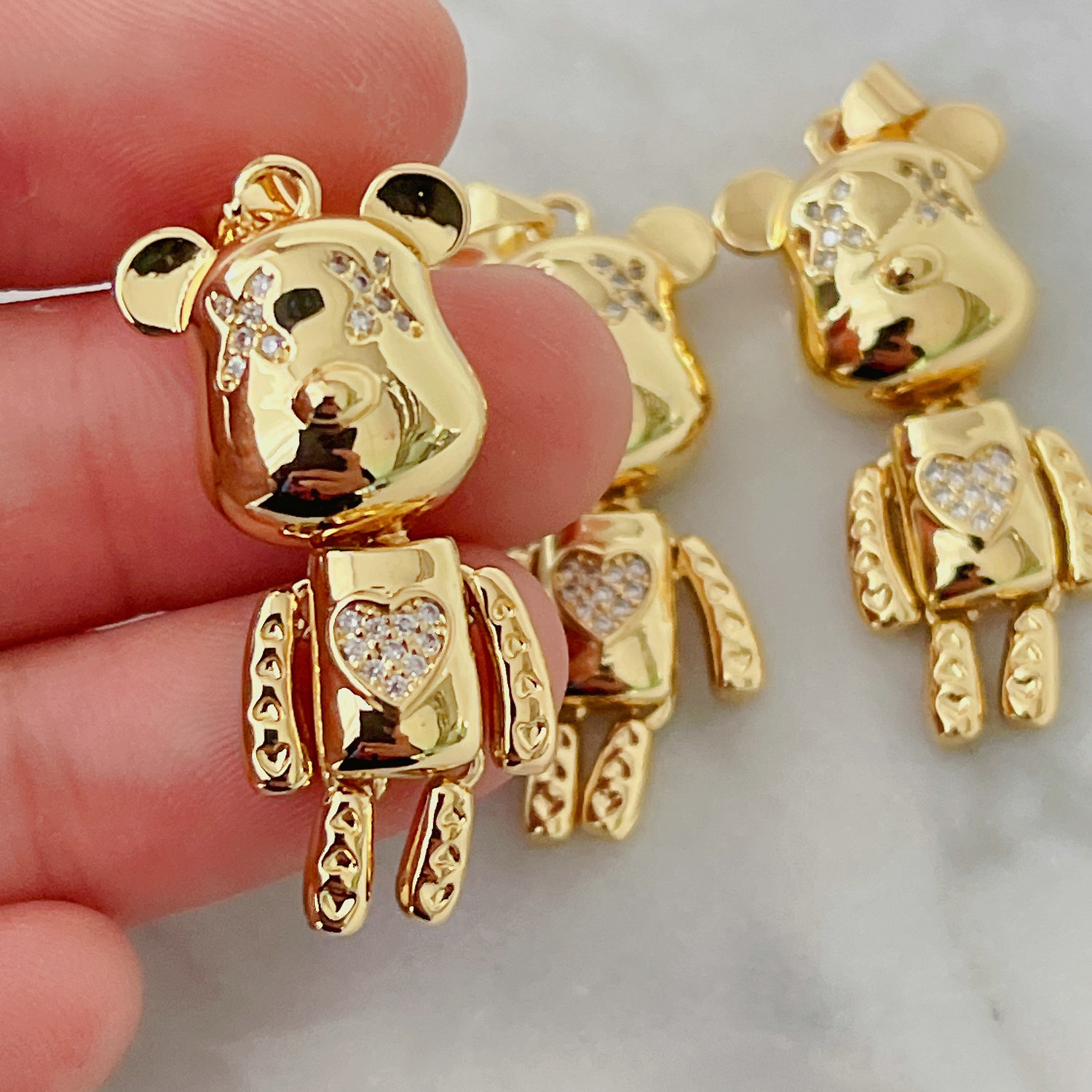 Movable Bear Pendant