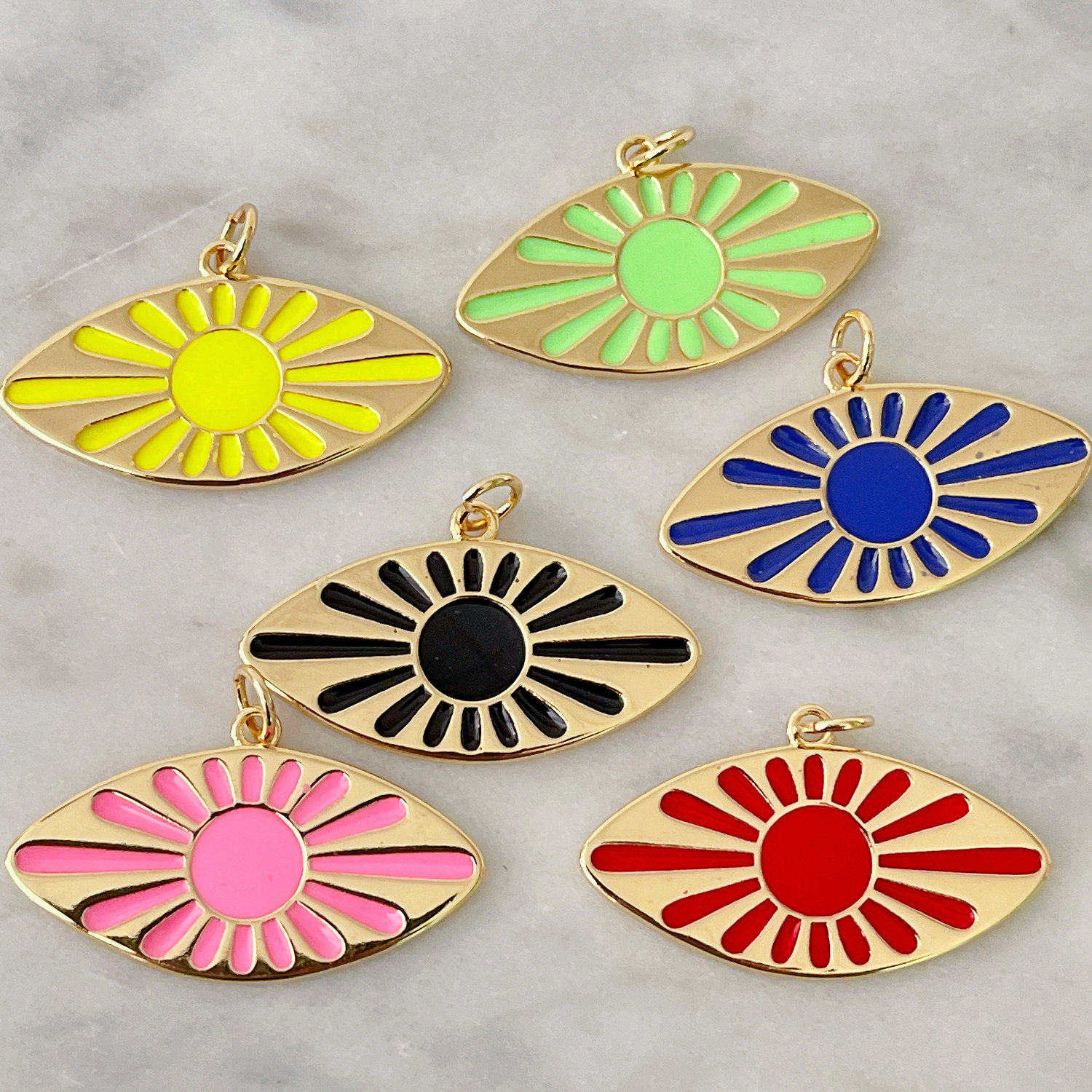 Enamel Eye Charm