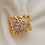 Wide eye ring