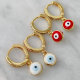 Evil Eye Charm Earrings