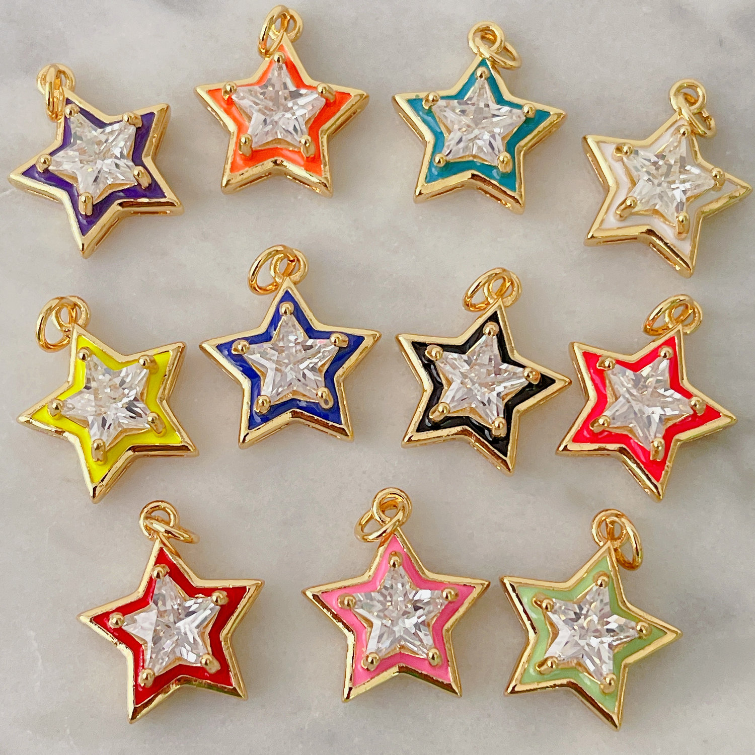 Enamel Star Charm