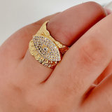 Wide eye ring