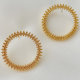Gold Round Earrings