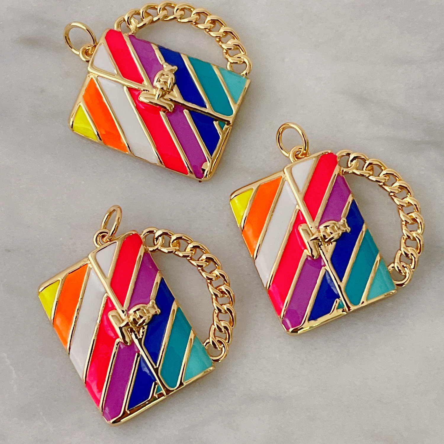 Rainbow Bag Charm
