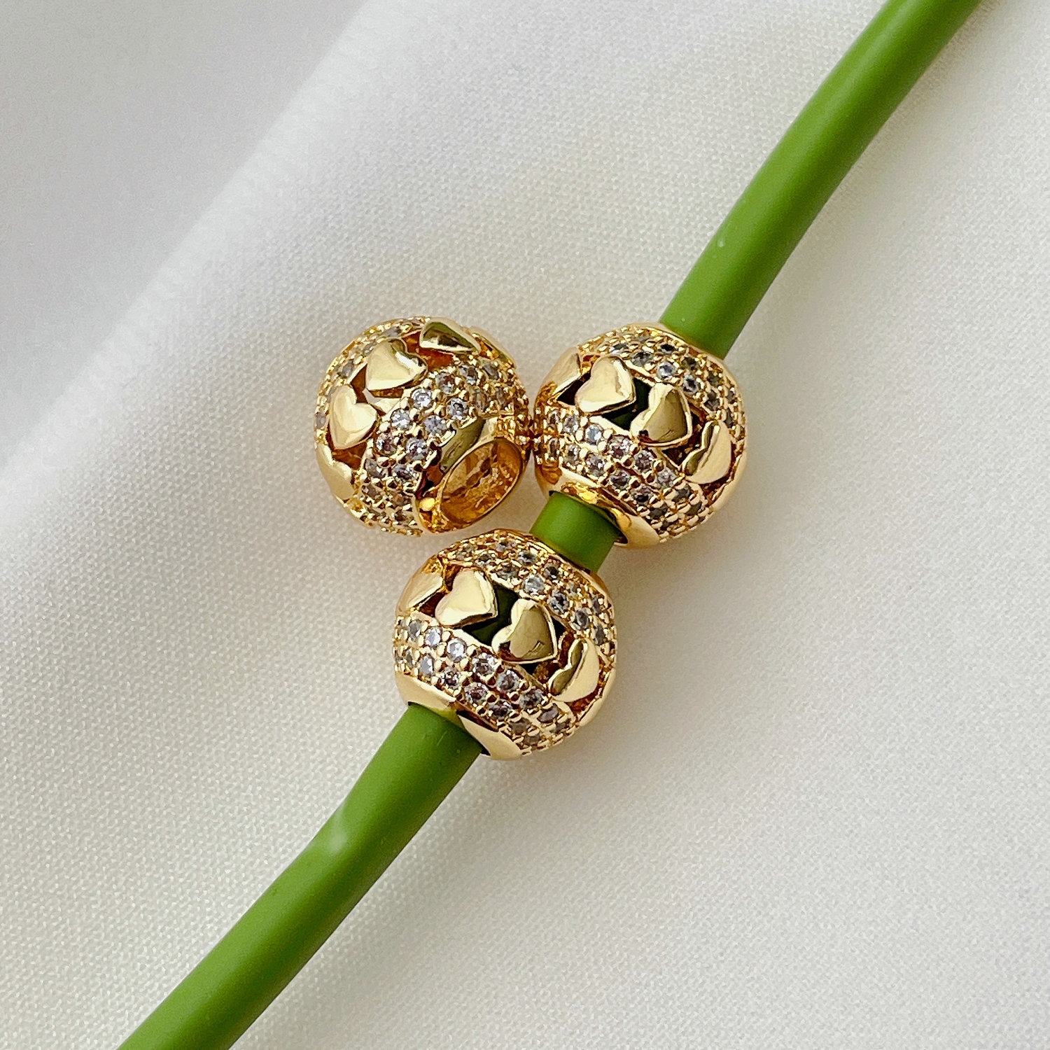 Heart Round Bead Spacer