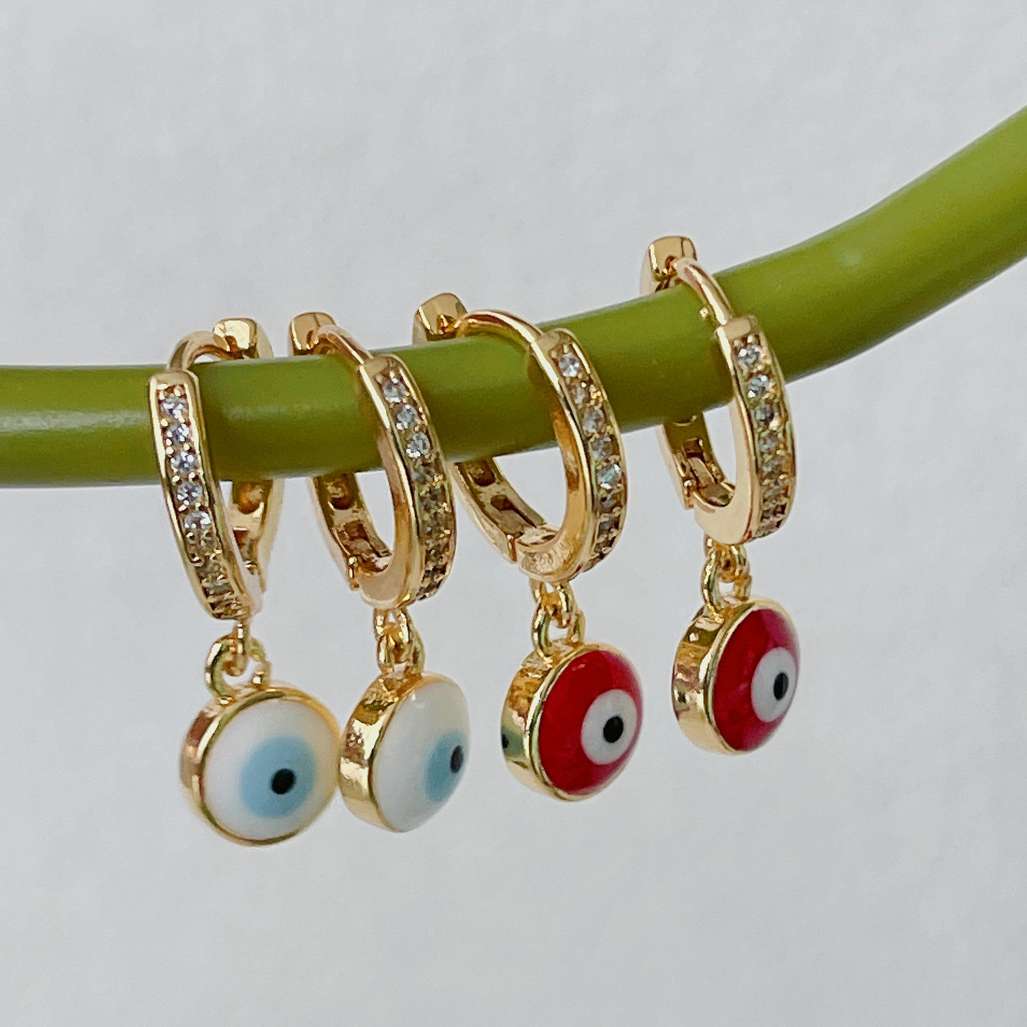 Evil Eye Charm Earrings