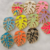 Enamel Leaf Charm