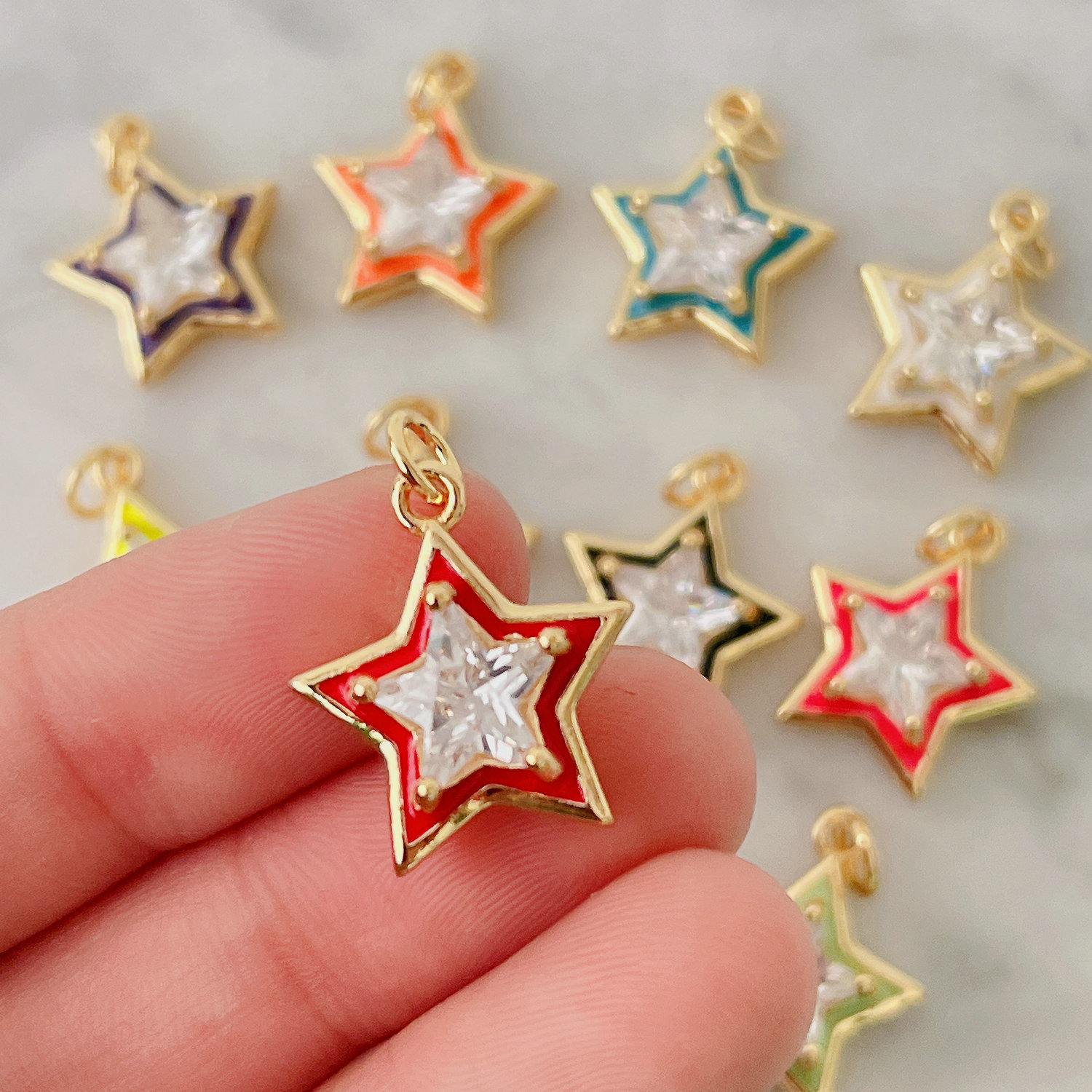 Enamel Star Charm