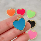 Small Heart Enamel Charm
