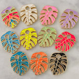 Enamel Leaf Charm