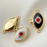 Enamel eye album box pendant