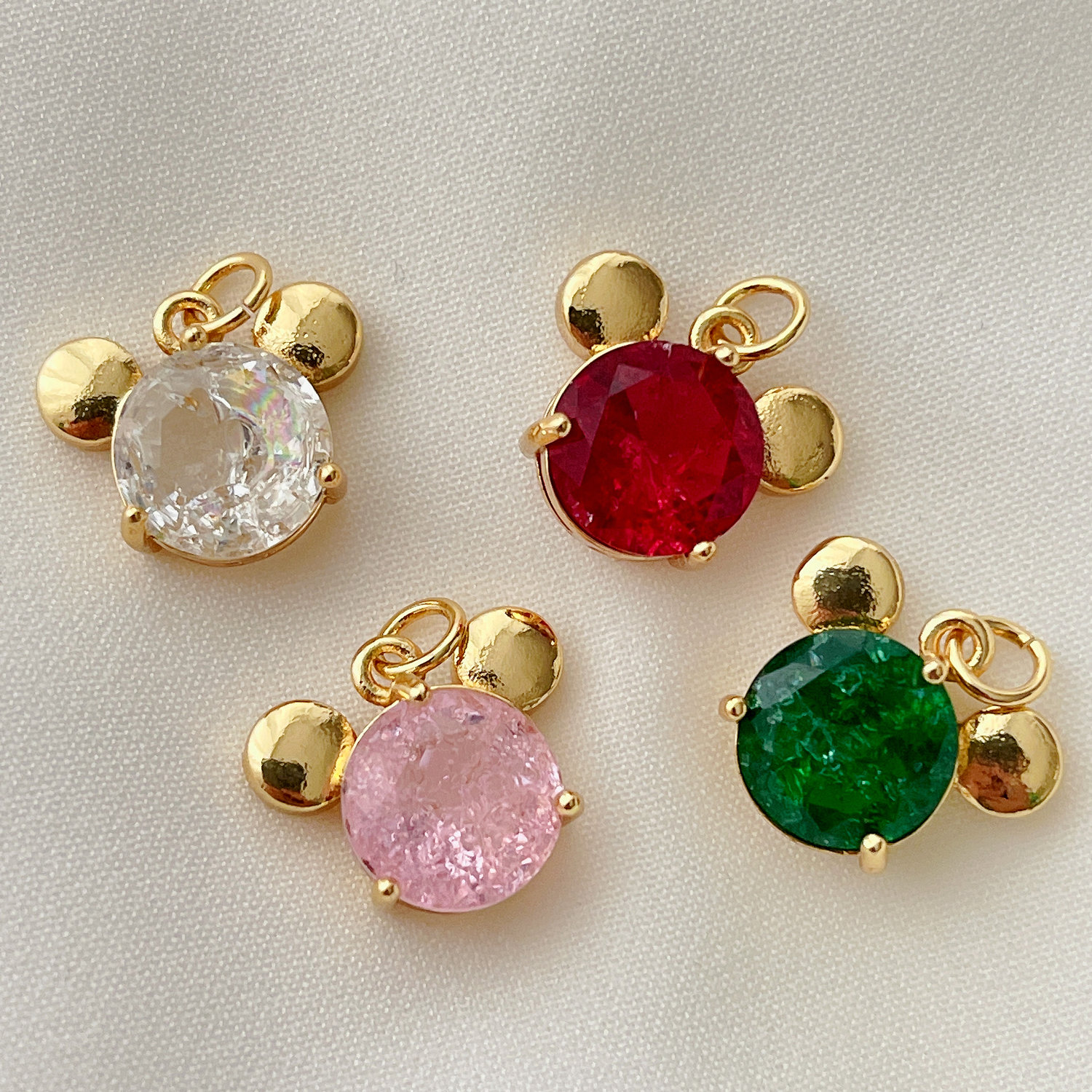 Big Zircon Bear Charm