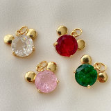 Big Zircon Bear Charm
