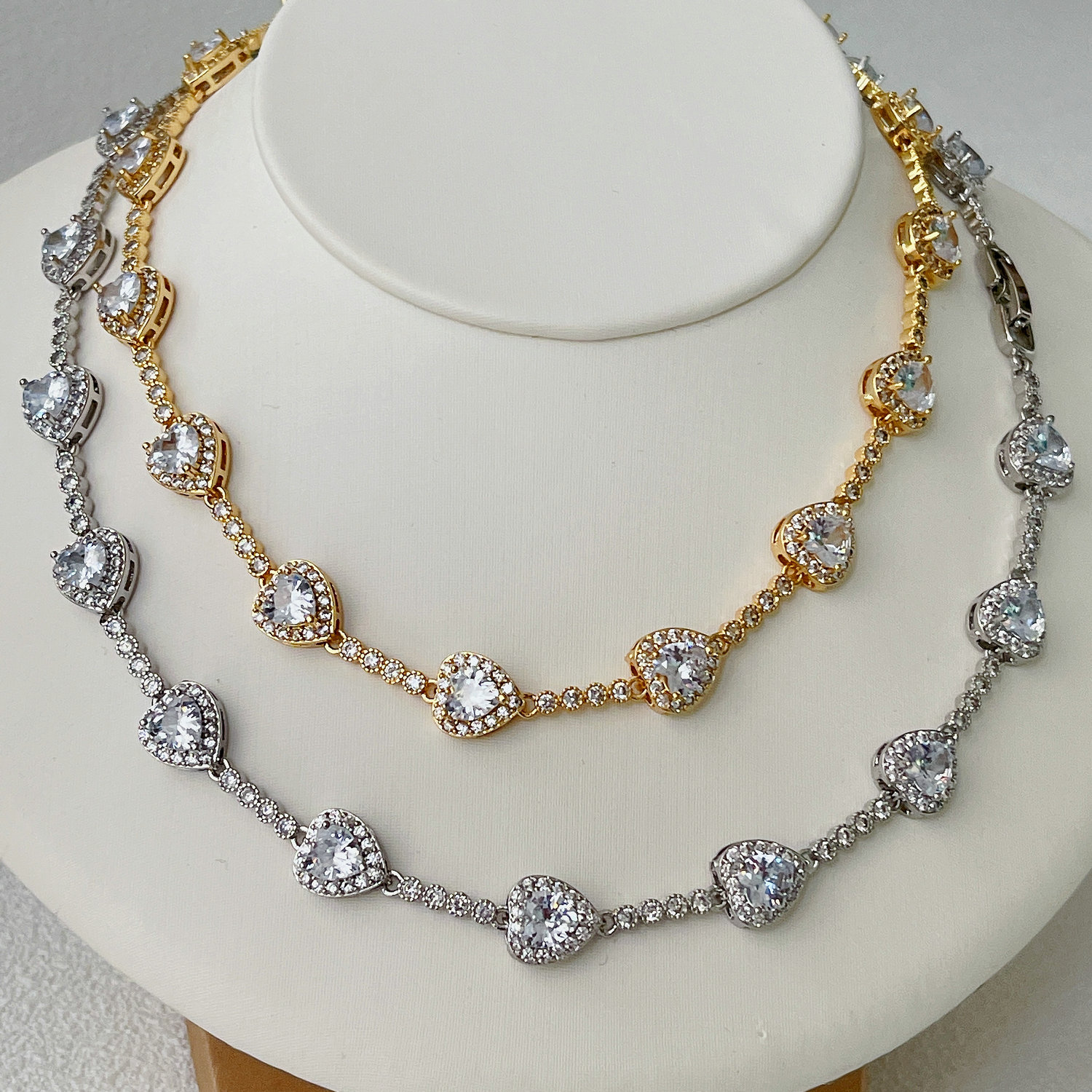 Pave Heart Necklace