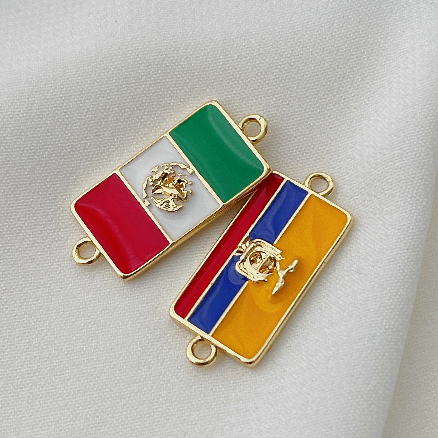national flag connector for bracelet