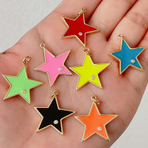 Enamel Star Pendant