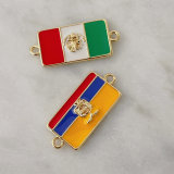 national flag connector for bracelet