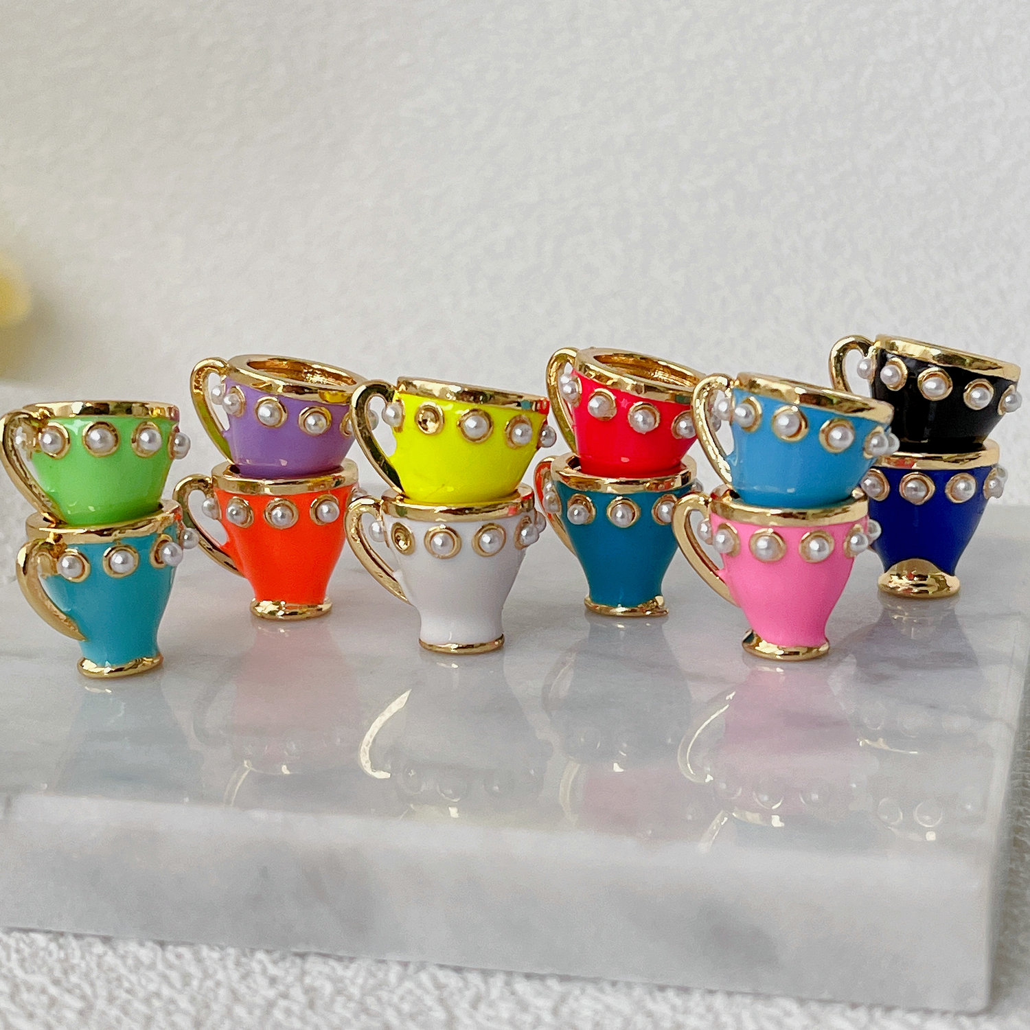 Enamel Cap Charm