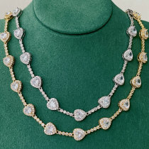 Pave Heart Necklace