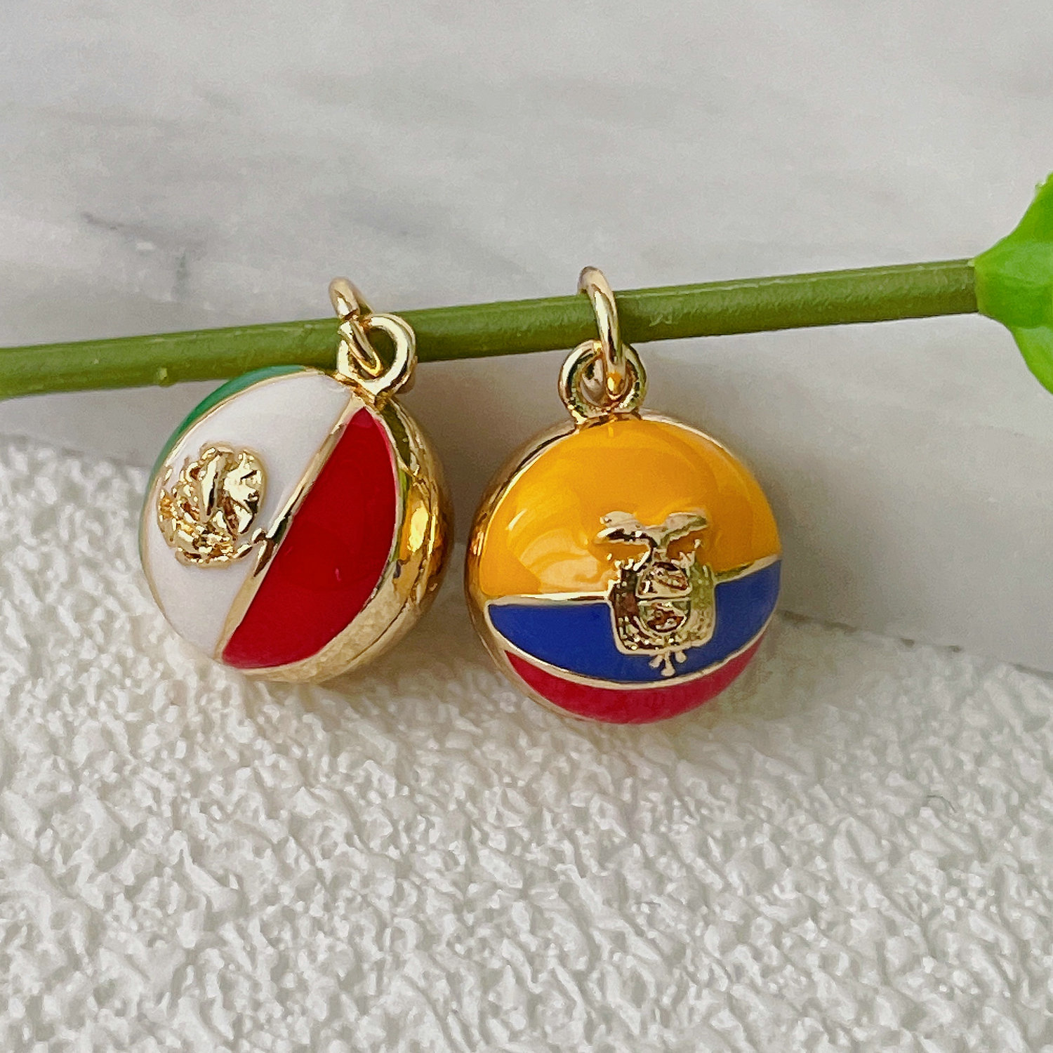 symbols of the national flag charm
