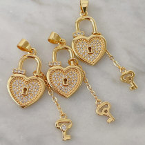 Key Heart Charm