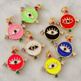 Small Enamel Eye Charm