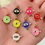 Small Enamel Eye Charm