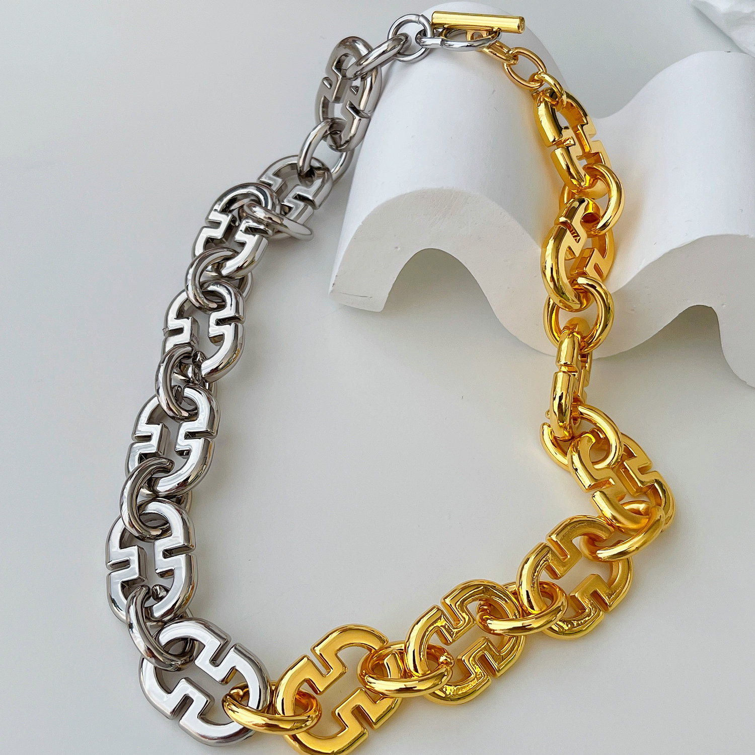 High Quality Gold And Silver Color Necklace