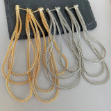 Long Chain Tassel Earrings
