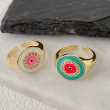 Pave Eye Ring