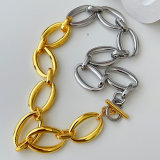High Quality Gold And Silver Color Chain Necklace