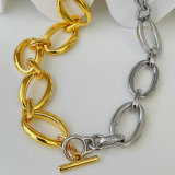 High Quality Gold And Silver Color Chain Necklace