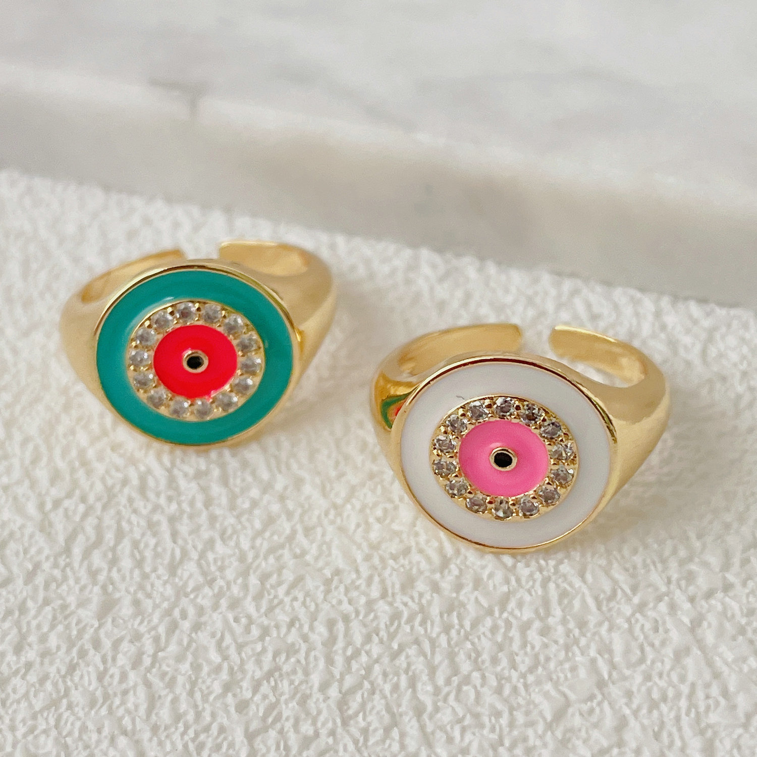 Pave Eye Ring