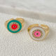 Pave Eye Ring