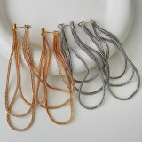 Long Chain Tassel Earrings