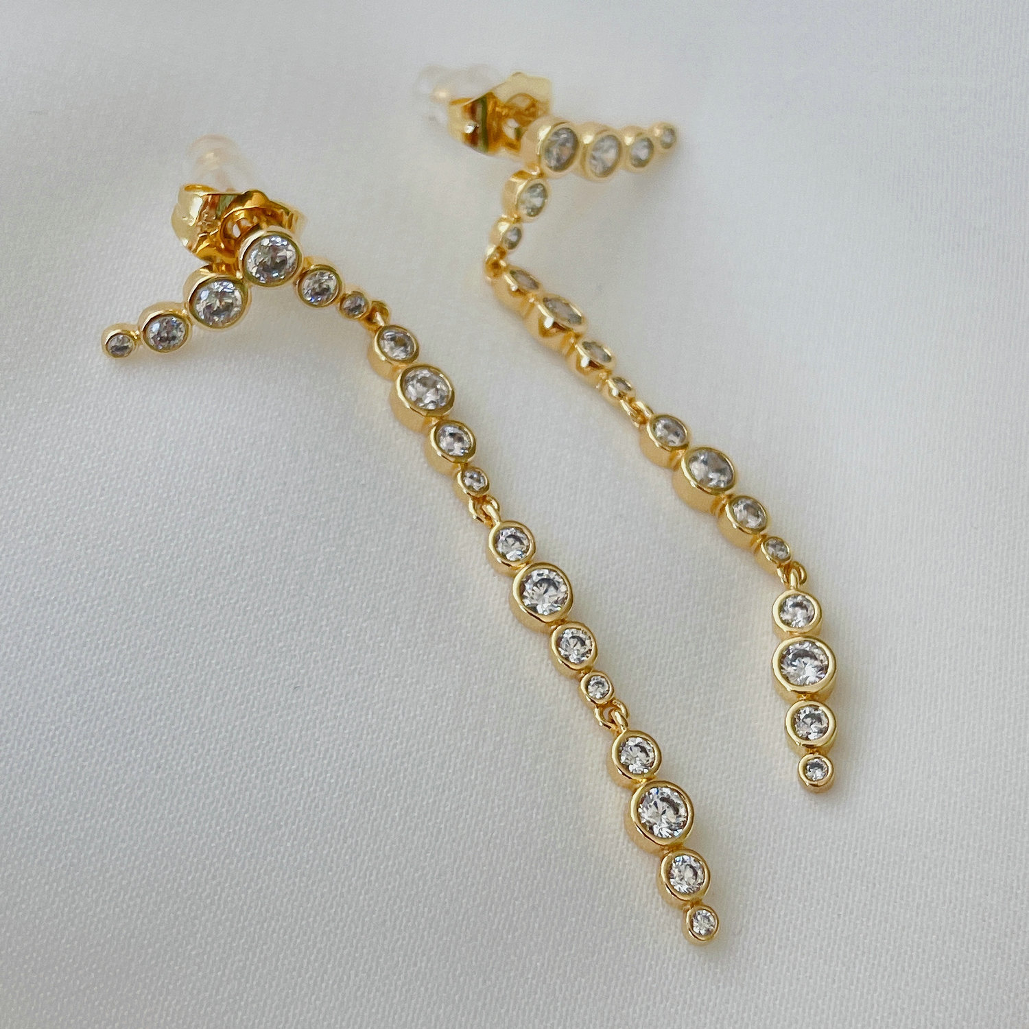 Long Zircon Earrins